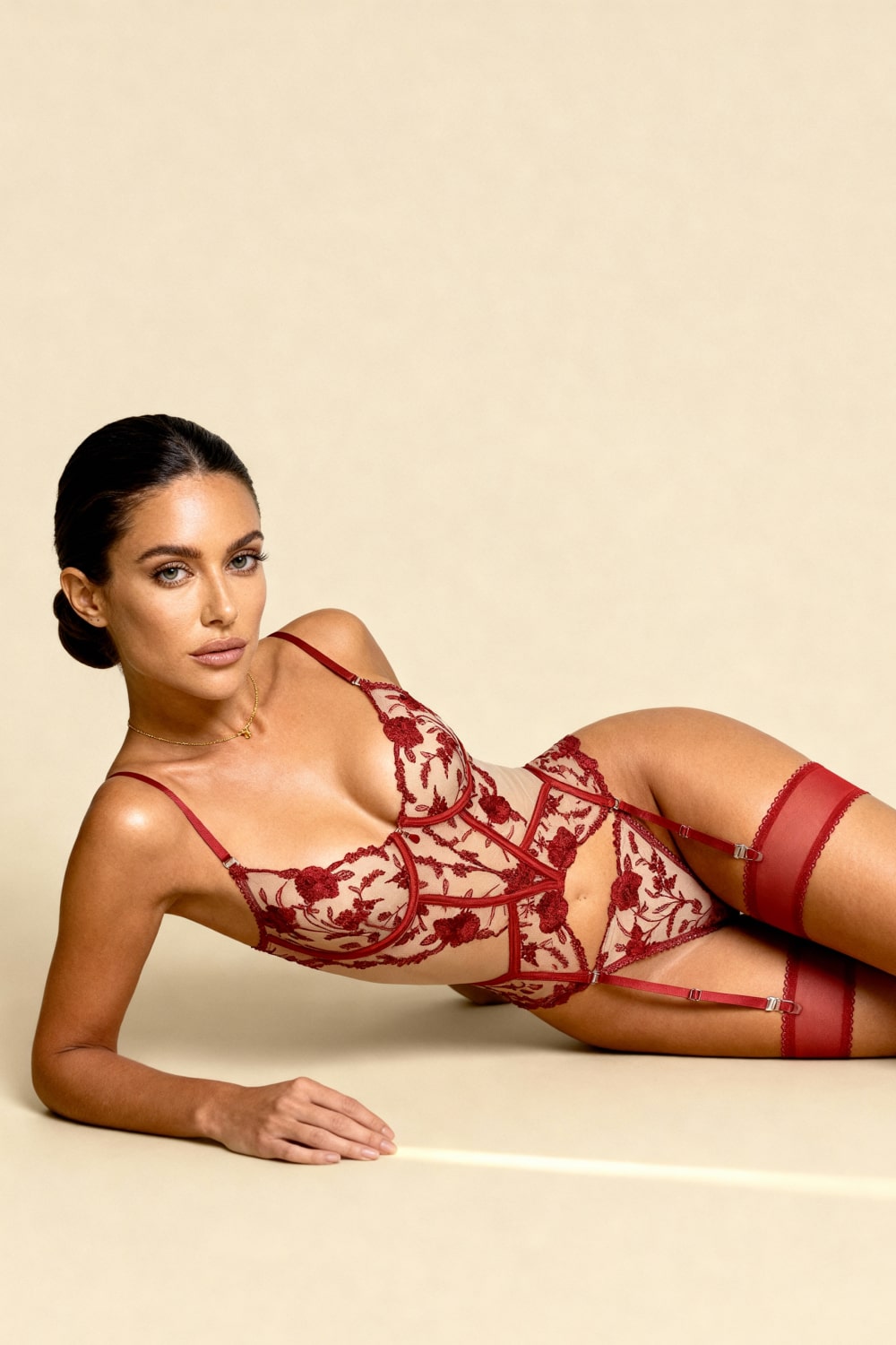 Guêpière Marisela Rouge