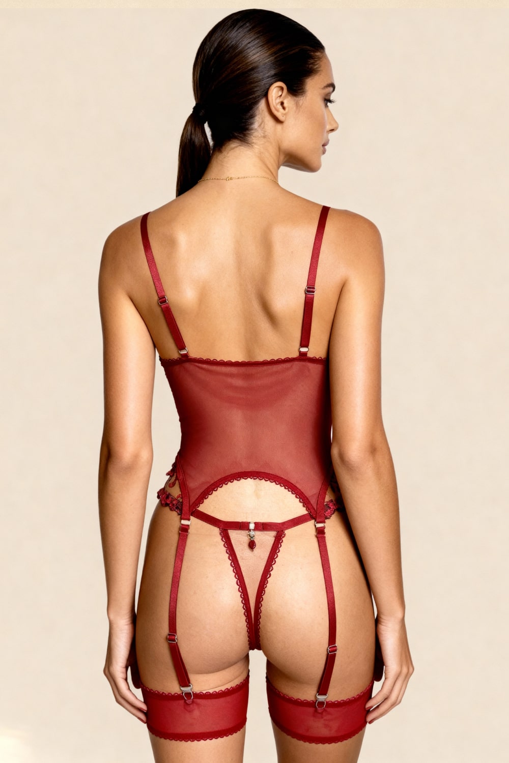 Guêpière Marisela Rouge