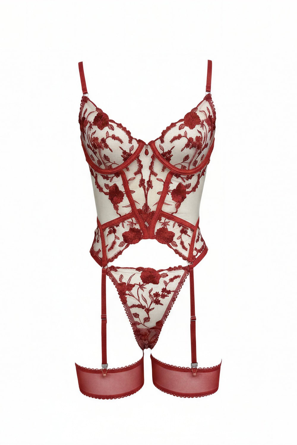 Guêpière Marisela Rouge